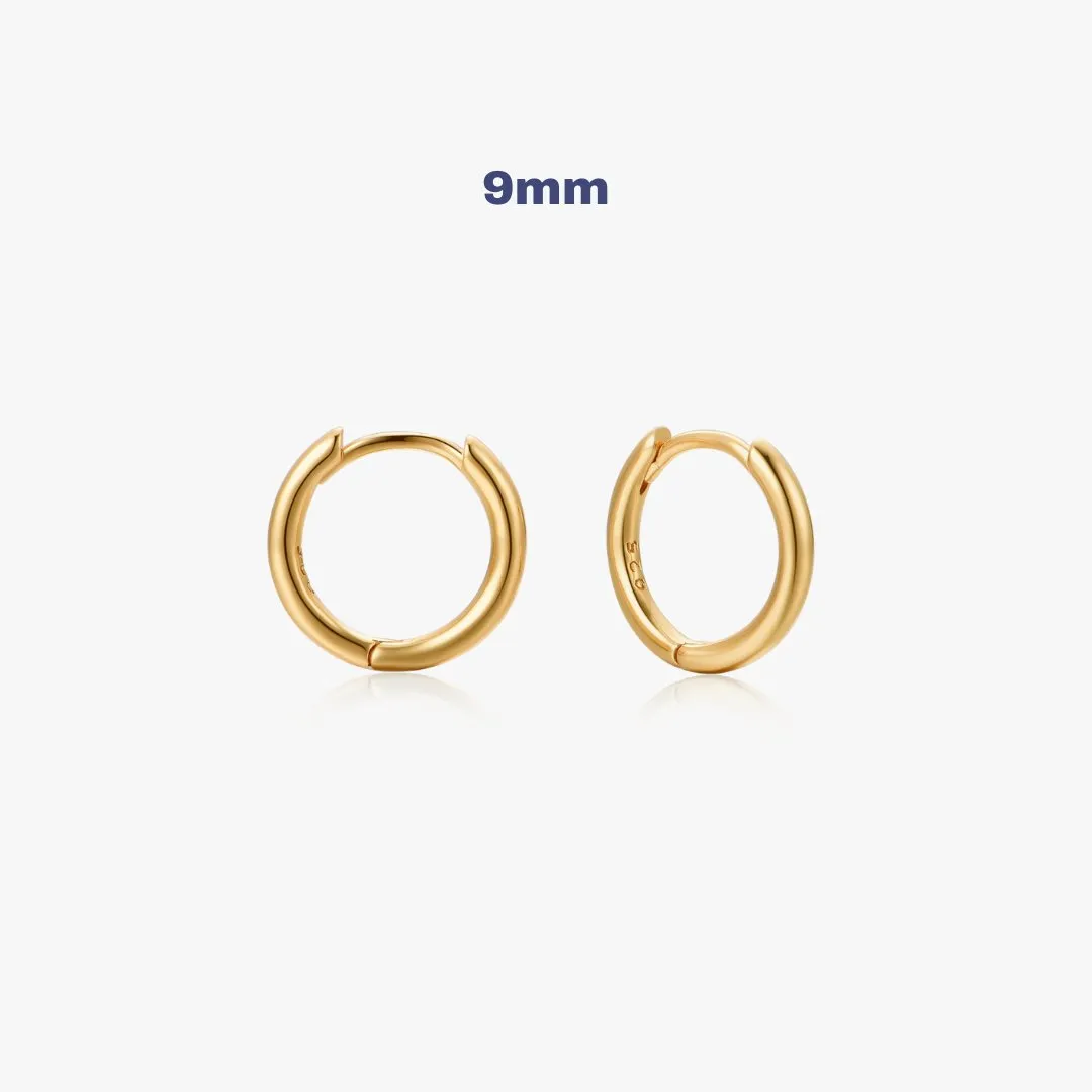 Simple Huggies in Gold
