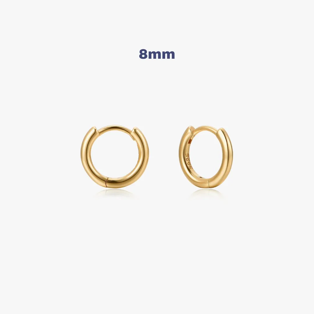 Simple Huggies in Gold