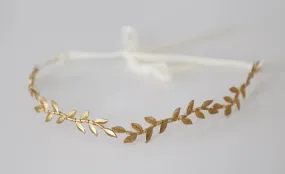 Simple Leaf Vine Bridal Circlet