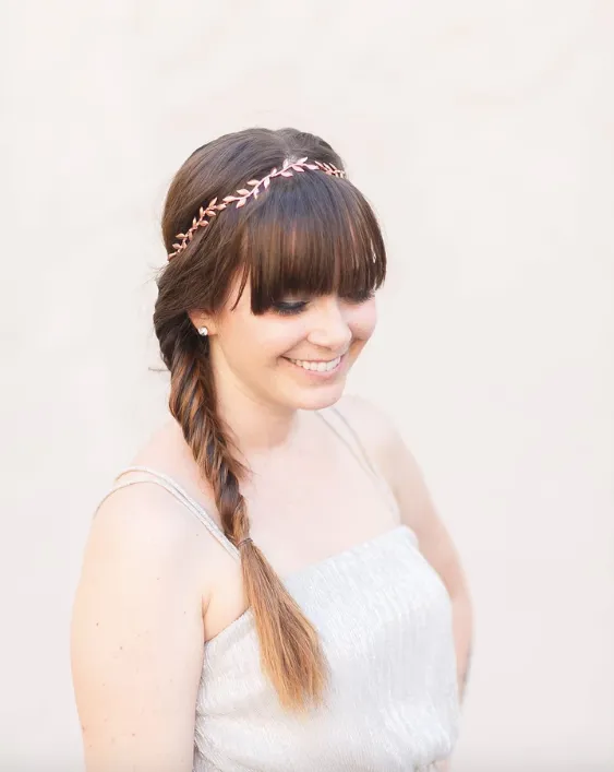 Simple Leaf Vine Bridal Circlet
