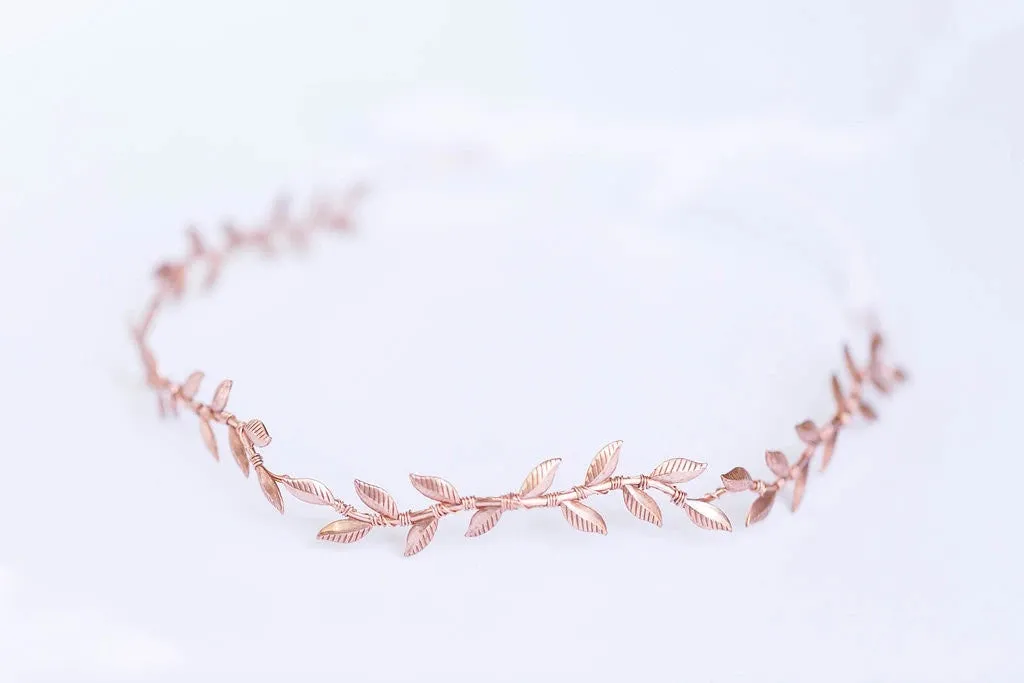 Simple Leaf Vine Bridal Circlet