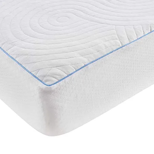 Tempur-Pedic Cool Luxury Mattress Pad, Queen, White