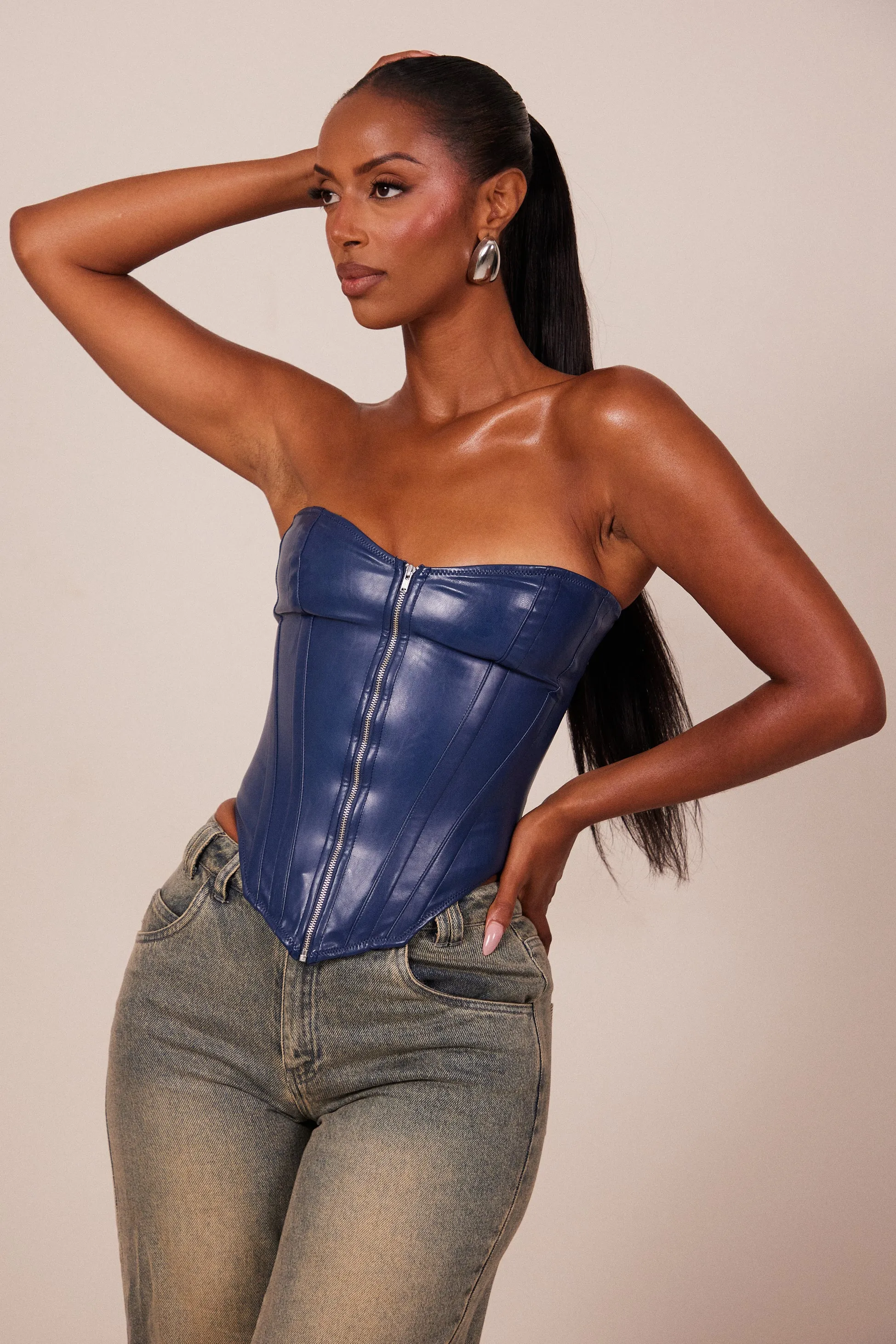 The Cinch Corset - Navy
