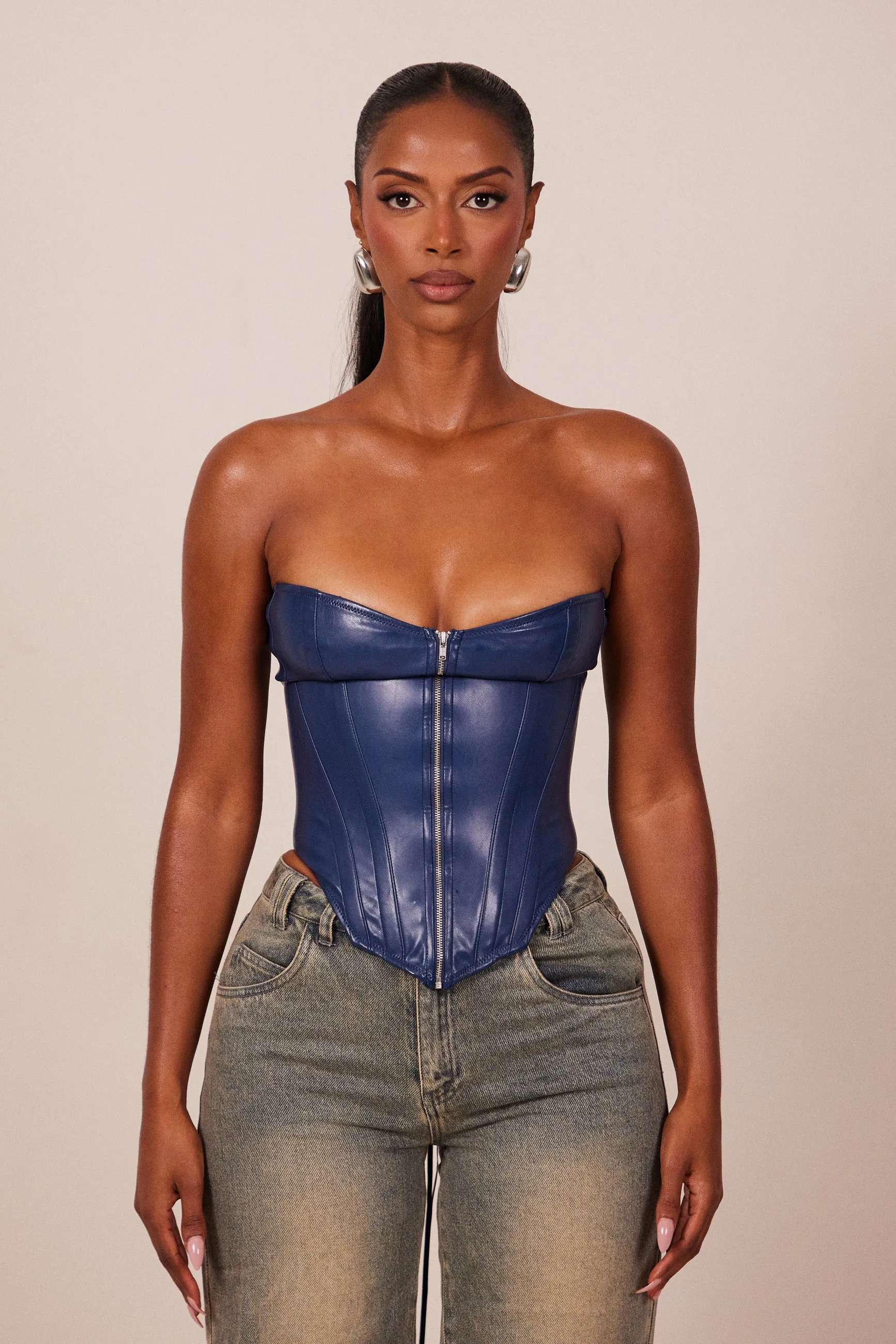The Cinch Corset - Navy