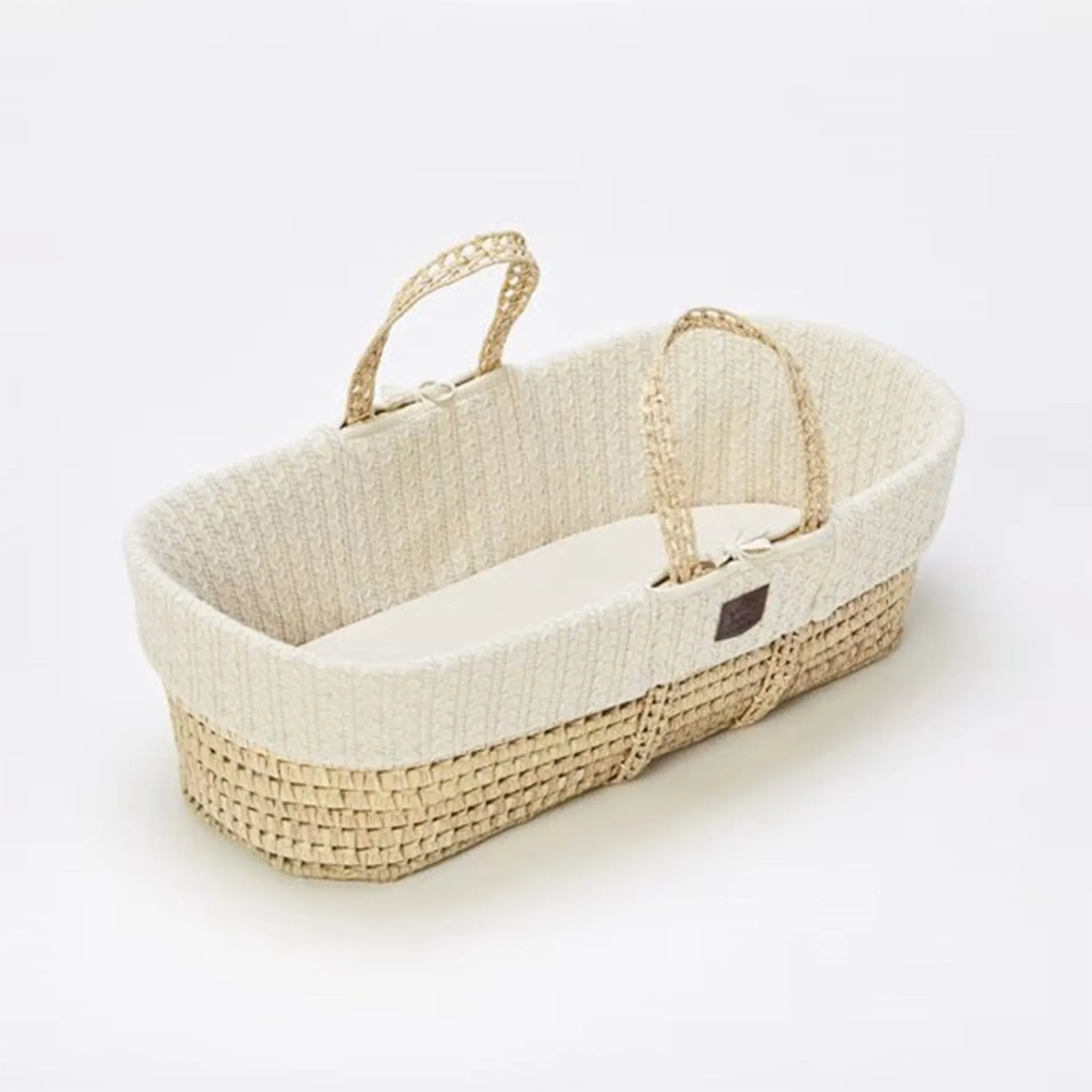 The Little Green Sheep Moses Basket, Mattress & Stand Bundle