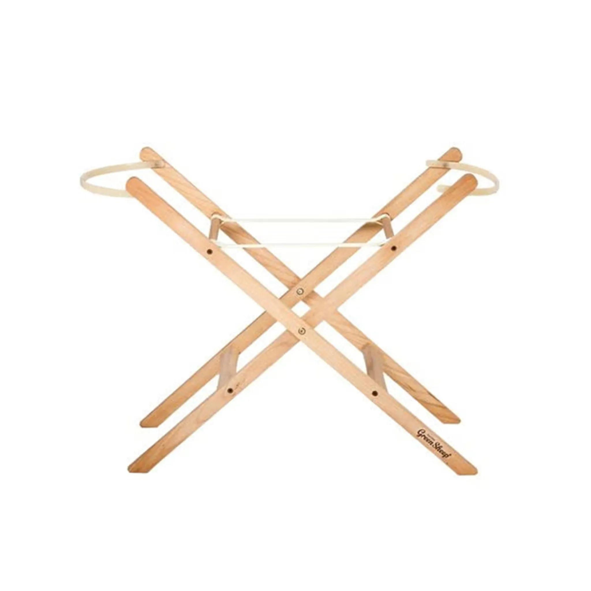 The Little Green Sheep Moses Basket, Mattress & Stand Bundle