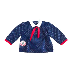Vintage 1960s Blue Baby Nylon Shirt/Blouse  British Made 6-9 Months