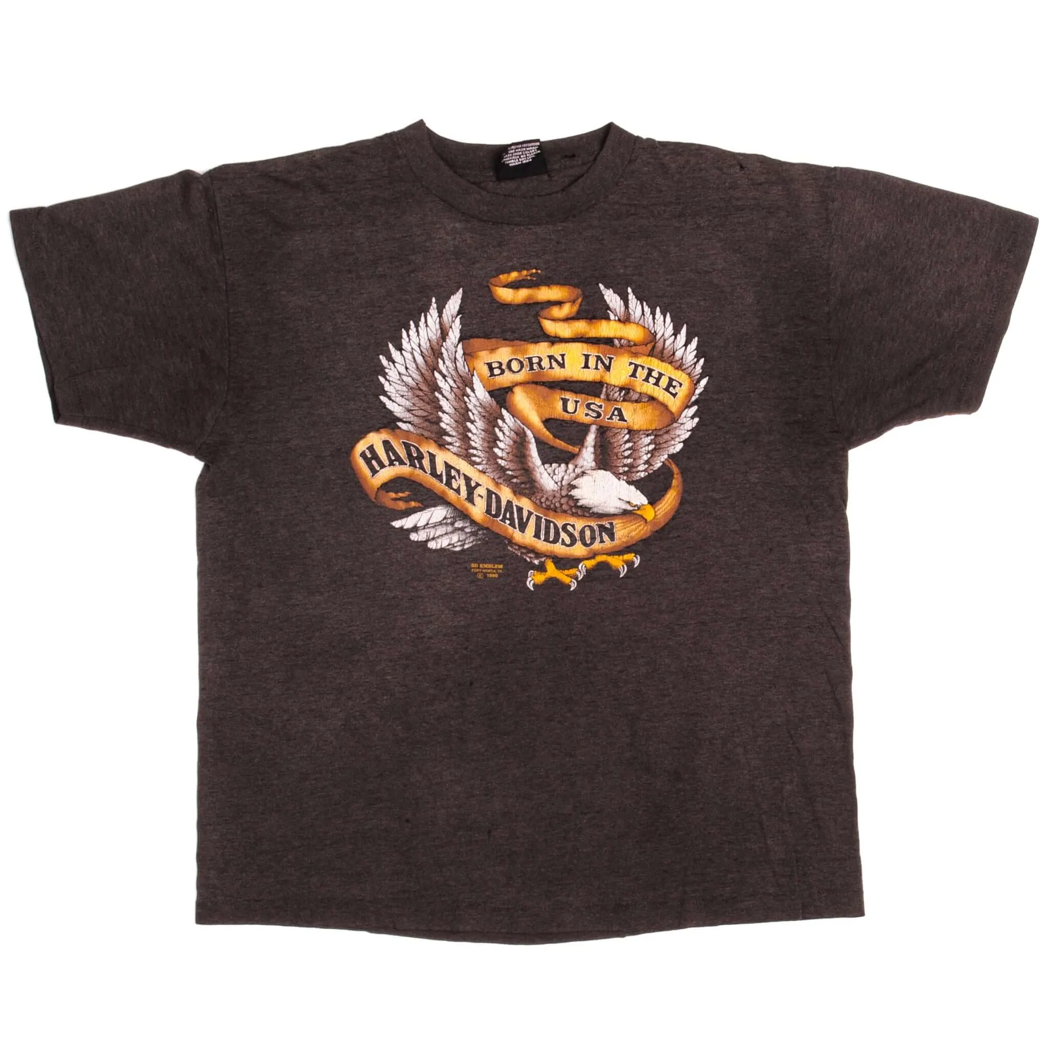 VINTAGE 3D EMBLEM HARLEY DAVIDSON TEE SHIRT 1990 SIZE XL MADE IN USA