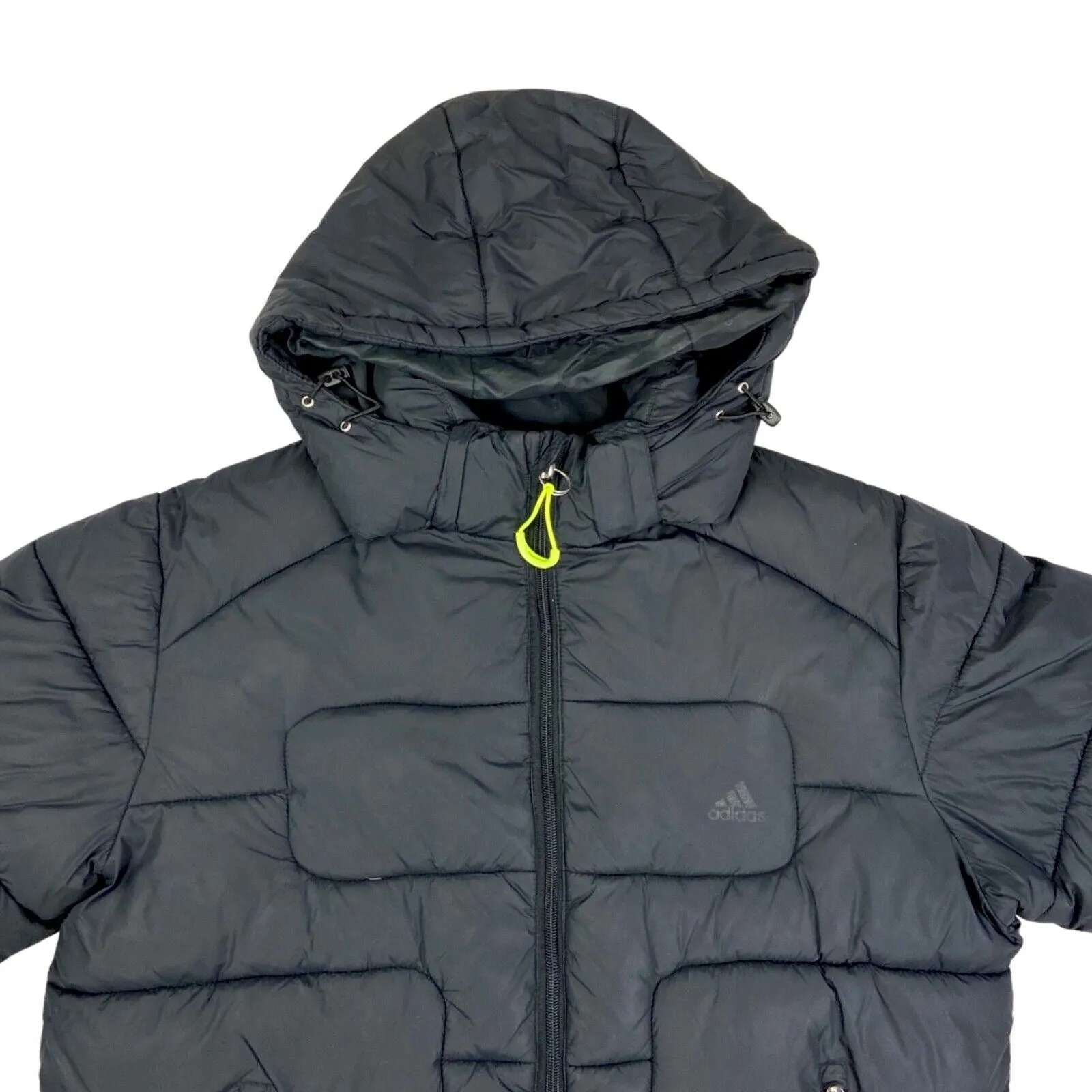 Vintage 90s 00s Black Adidas Puffa Coat Jacket L