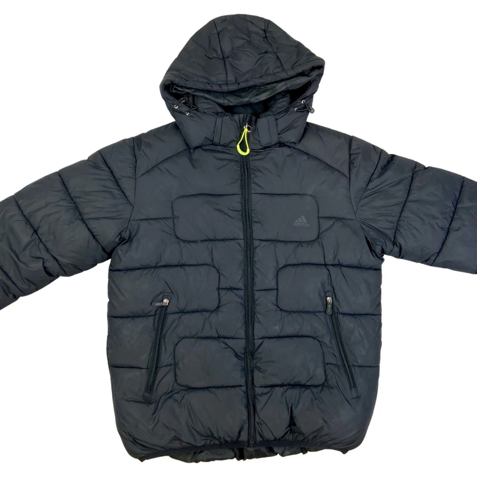 Vintage 90s 00s Black Adidas Puffa Coat Jacket L