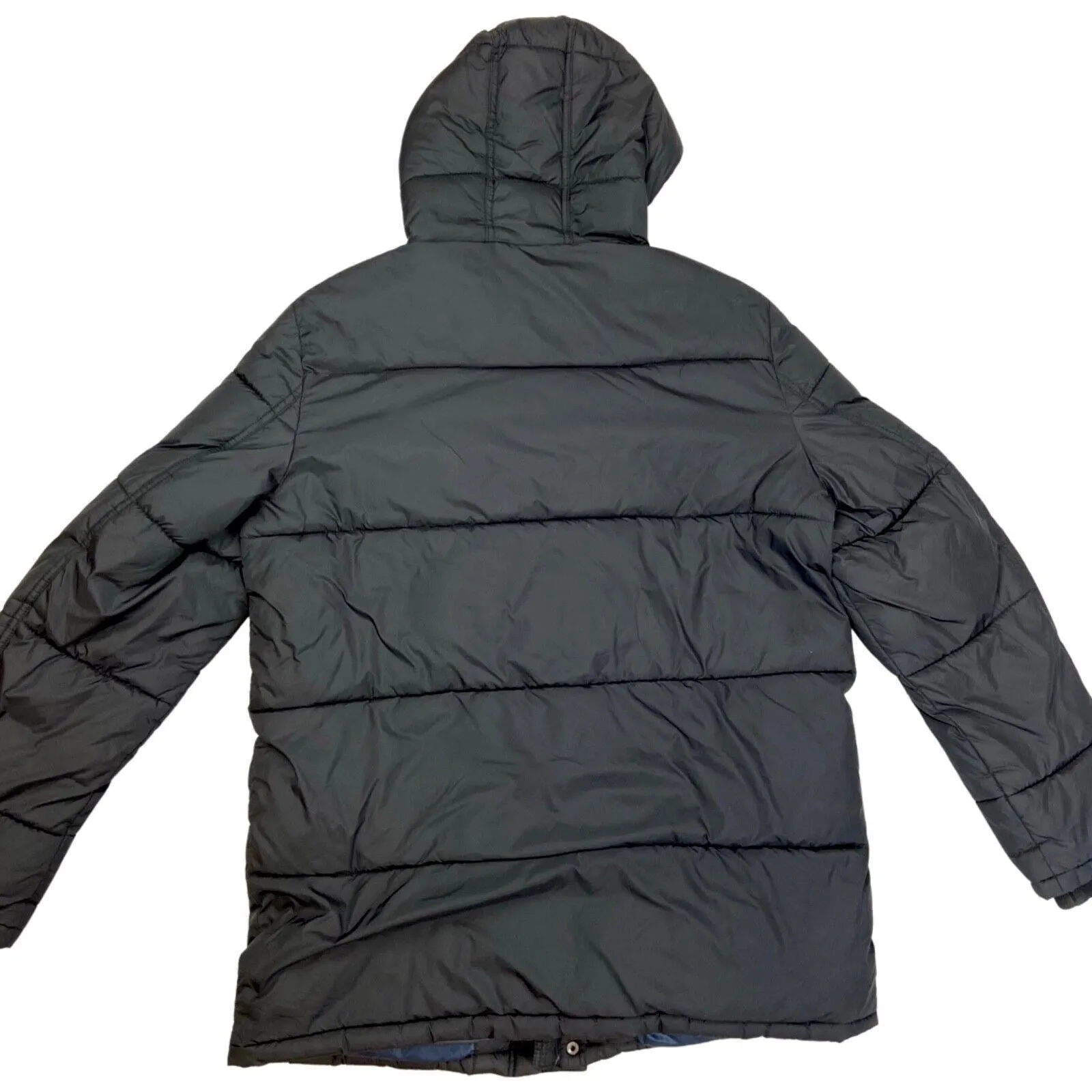 Vintage 90s 00s Black Tommy Hilfiger Puffa Jacket XL