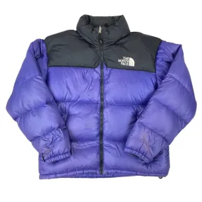 Vintage 90s Purple Black The North Face 700 Down Puffa Jacket L