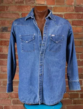 Vintage Carhartt Pearl Snap Denim Shirt XL
