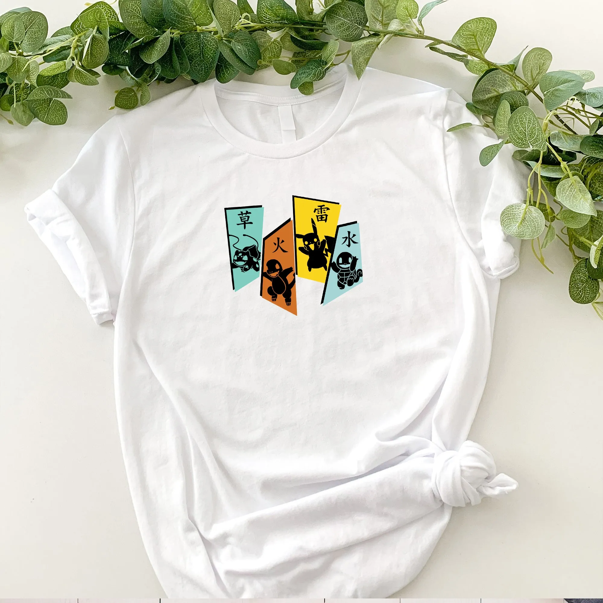 Vintage Pokemon Characters Adult T-shirt
