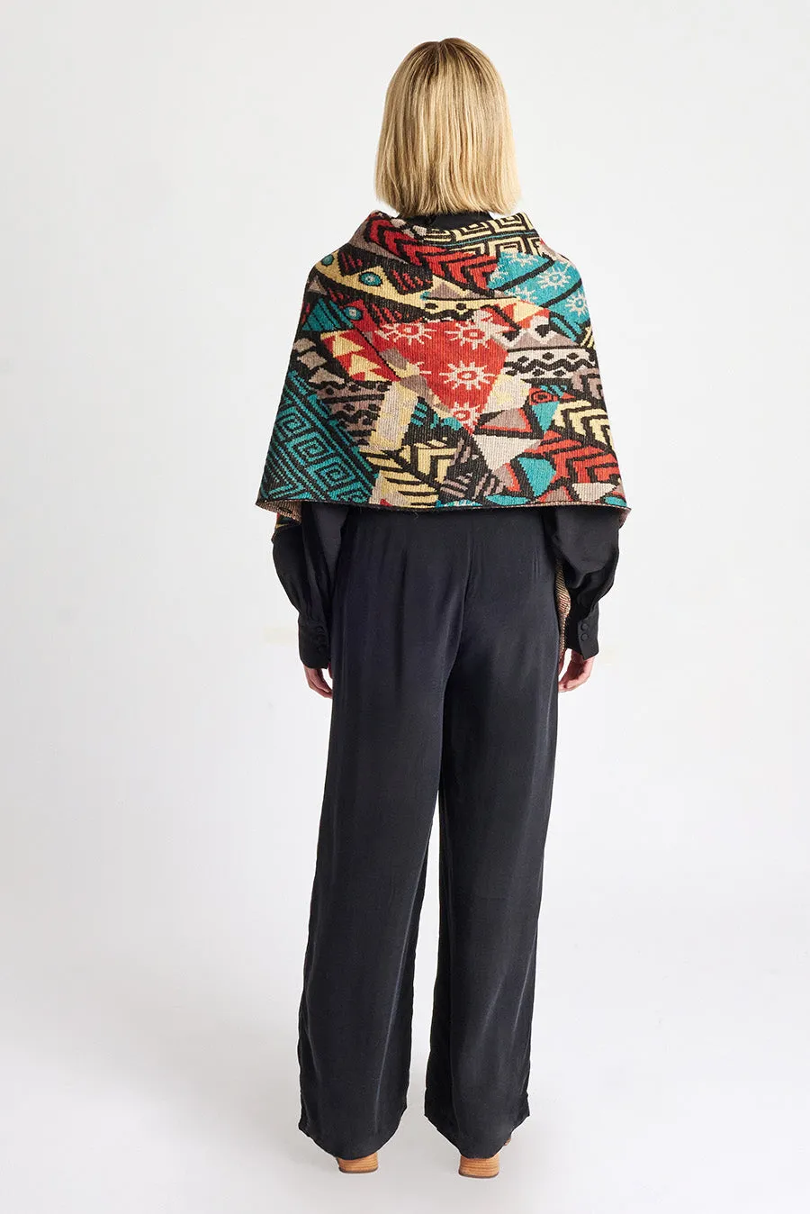 Watanabe Shawl Baby Alpaca Color Black